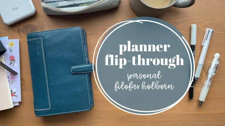 Planner Flip Through: Personal Filofax Holborn