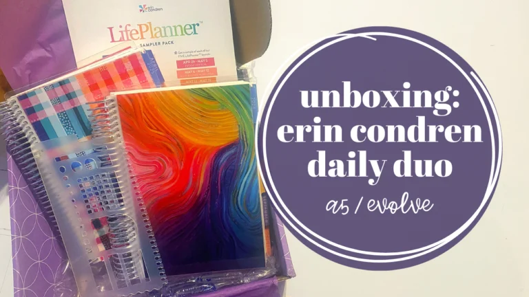 Unboxing: Erin Condren A5 Daily Duo / Evolve