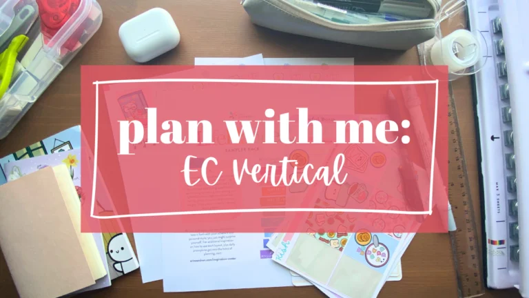 Plan With Me Challenge: Erin Condren Vertical