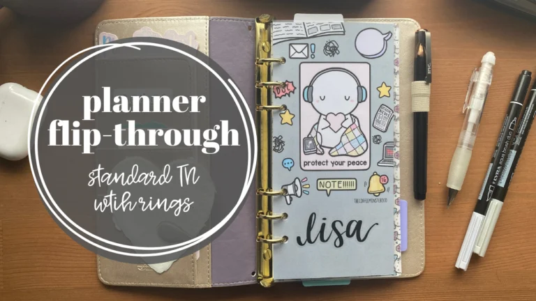 Planner Flip-Through: Standard TN w/ Rings