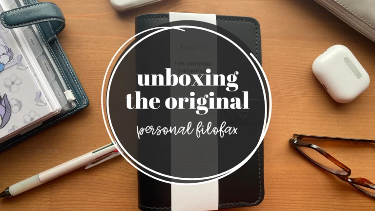 Unboxing The Original – Personal Filofax