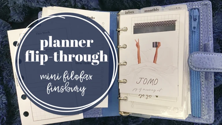 Planner Flip Through – Mini Filofax Finsbury