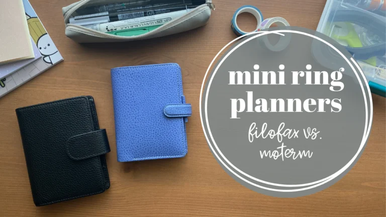 Mini Ring Planner Comparison – Filofax Finsbury vs. Moterm A8