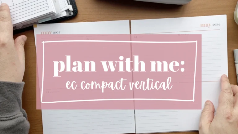 Plan With Me – Erin Condren  Compact Vertical
