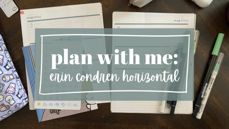 Plan With Me: Erin Condren Horizontal