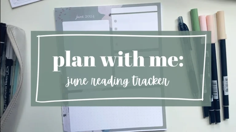 June Reading Tracker Setup – Erin Condren Dashboard