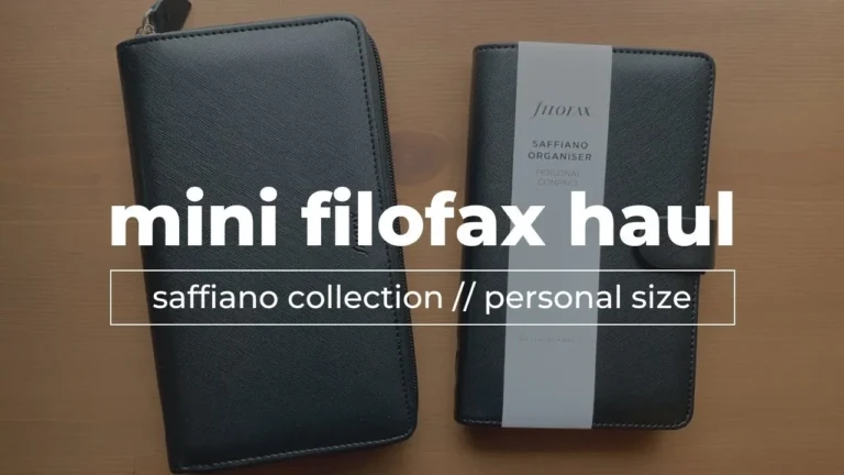 Mini Filofax Haul: Personal Rings / Saffiano Collection