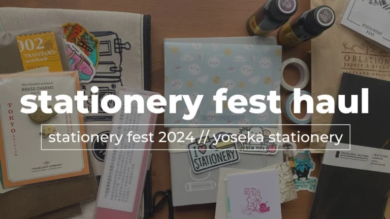 Stationery Fest Haul // Traveler’s Company, TheCoffeeMonsterzCo, Abbey Sy, Oblation Papers