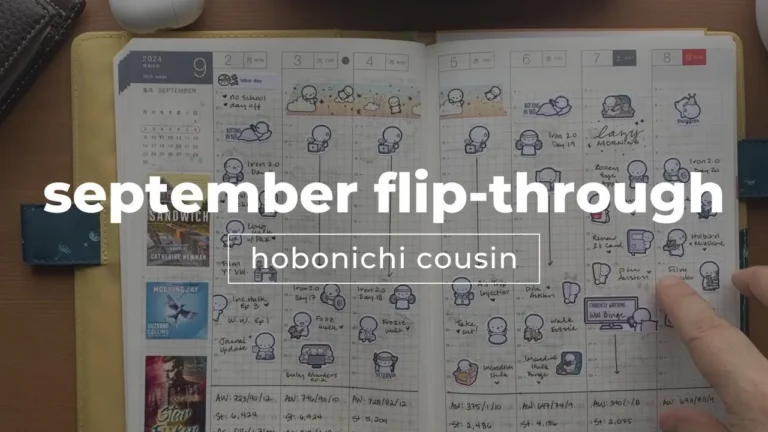 September Flip-Through // Hobonichi Cousin