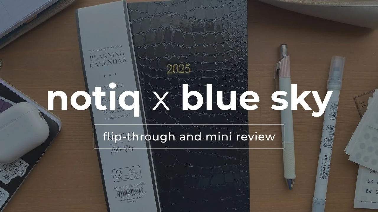 Notiq x Blue Sky Planner: Flip Through & Mini Review